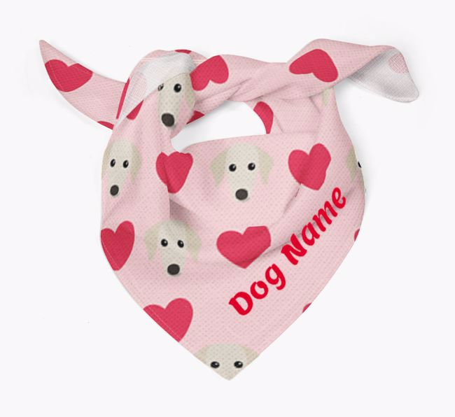 'Heart Pattern' - Personalised {breedFullName} Bandana